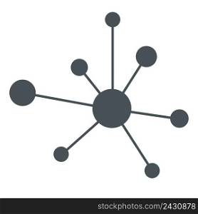 Hierarchy icon Network sign, circles related vector concept communications infographics