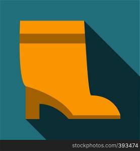 High boot icon. Flat illustration of high boot vector icon for web. High boot icon, flat style