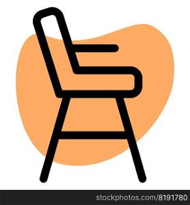 High chair primarily used for babies.