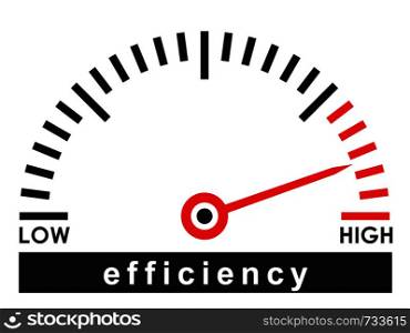 high efficiency index dial scale - illustration template