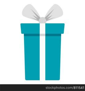 High gift box icon. Flat illustration of high gift box vector icon for web design. High gift box icon, flat style