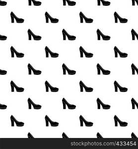 High heel shoes pattern seamless in simple style vector illustration. High heel shoes pattern vector