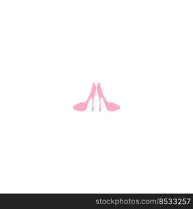 high heels vector logo illustration design