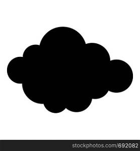 High layered cloud icon. Simple illustration of high layered cloud vector icon for web. High layered cloud icon, simple style.