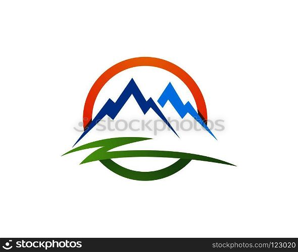 High Mountain icon  Logo Business Template Vector