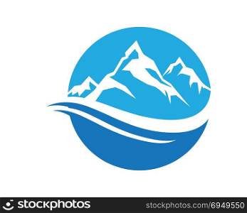High Mountain icon Logo Business Template Vector