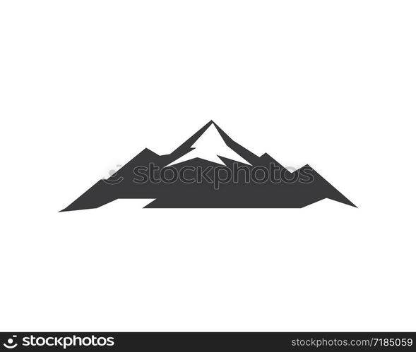 High Mountain icon Logo vector illustration design Template