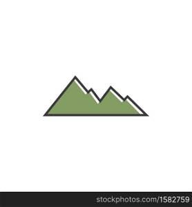 High Mountain icon vector illustration design Template