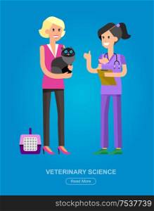 high quality character design veterinarian with cat, veterinarian inspects animal, veterinary icon set, veterinarian check up visiting walker training.. high quality character design veterinarian