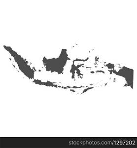High quality map of Indonesia with borders of the regions on white background - Vector illustration. High quality map of Indonesia with borders of the regions on white background - Vector