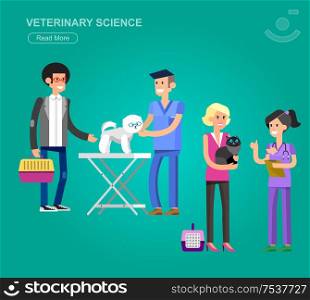 high quality veterinary icon, character design veterinarian with dog and cat, veterinarian inspects animal, veterinary object, veterinarian check up visiting walker training.. high quality character design veterinarian