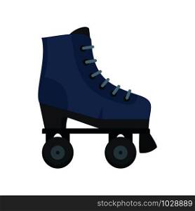 High roller skates icon. Flat illustration of high roller skates vector icon for web design. High roller skates icon, flat style