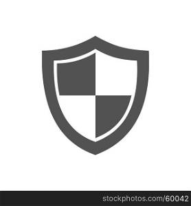 High security shield icon on a white background