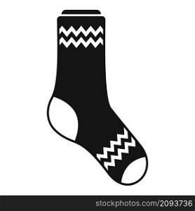 High sock icon simple vector. Sport collection. Fashion sock. High sock icon simple vector. Sport collection