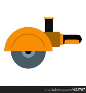 High speed cut off machine icon flat isolated on white background vector illustration. High speed cut off machine icon isolated