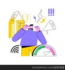 High stress levels abstract concept vector illustration. Stress and mental health, high cortisol level, anxiety and depression cause, crisis management, exhausted from work abstract metaphor.. High stress levels abstract concept vector illustration.