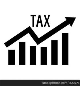High tax icon. Simple illustration of high tax vector icon for web. High tax icon, simple style