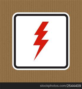 High Voltage Black Icon Isolated On White Background