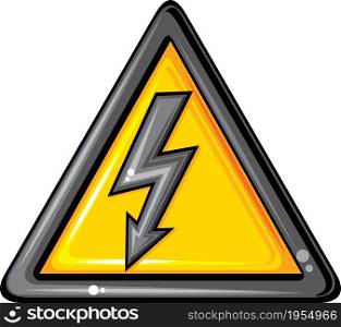 High voltage vector sign