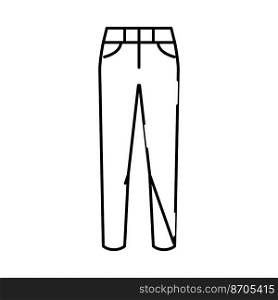 high waist pants clothes line icon vector. high waist pants clothes sign. isolated contour symbol black illustration. high waist pants clothes line icon vector illustration