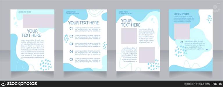 Higher education benefits blank brochure layout design. University promo. Vertical poster template set with empty copy space for text. Premade corporate reports collection. Editable flyer paper pages. Higher education benefits blank brochure layout design