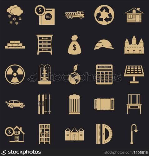 Higher society icons set. Simple set of 25 higher society vector icons for web for any design. Higher society icons set, simple style