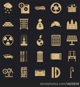 Higher society icons set. Simple set of 25 higher society vector icons for web for any design. Higher society icons set, simple style