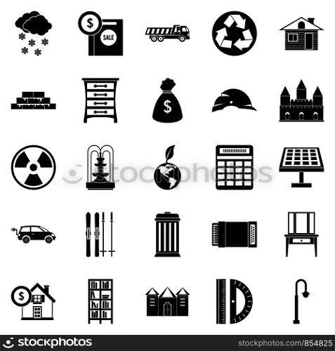 Higher society icons set. Simple set of 25 higher society vector icons for web isolated on white background. Higher society icons set, simple style