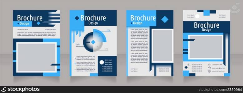 Highlight company direction blank brochure design. Template set with copy space for text. Premade corporate reports collection. Editable 4 paper pages. Ubuntu Condensed, Arial Regular fonts used. Highlight company direction blank brochure design