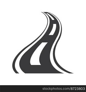 Highway icon logo vector design template 