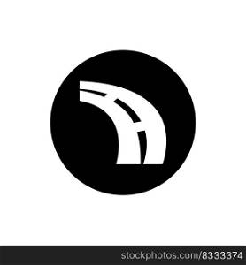 highway icon vector illustration logo design
