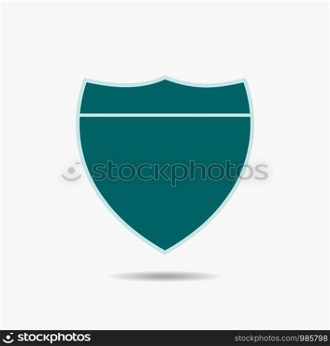 Highway sign icon isolated on white back. Highway sign icon