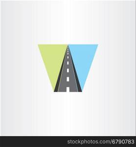 highway vector icon illustration logo sign abstract