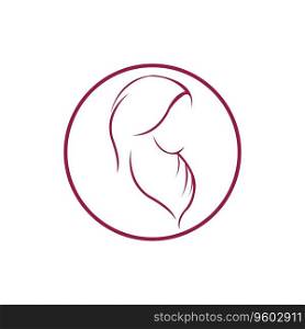 hijab fashion logo vector symbol on white background