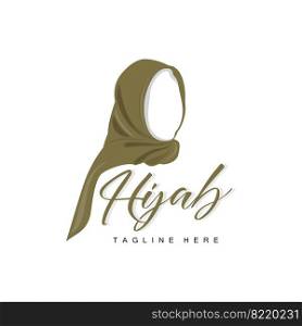 HIjab Logo, Fashion Product Vector Brand, Muslim Women Hijab Boutique Design