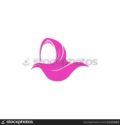 Hijab logo icon illustration design vector template