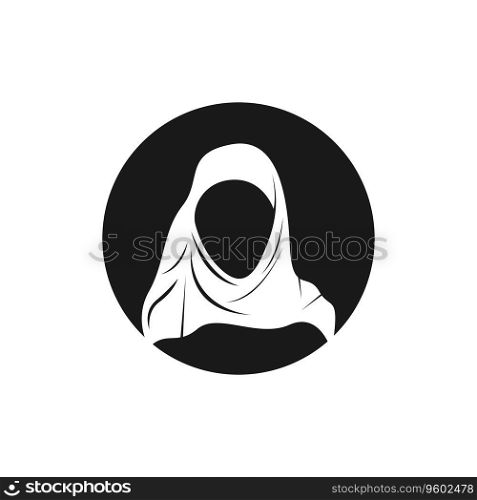 Hijab Woman Silhouette Icon And Symbol