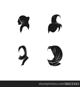 Hijab Woman Silhouette Icon And Symbol