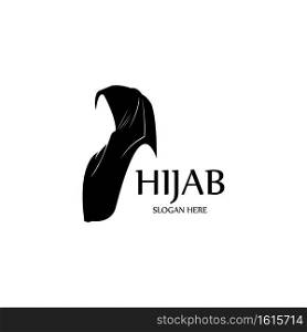 hijab women black silhouette vector icons app-vector