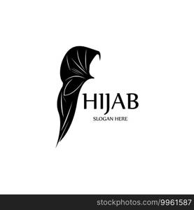 hijab women black silhouette vector icons app-vector