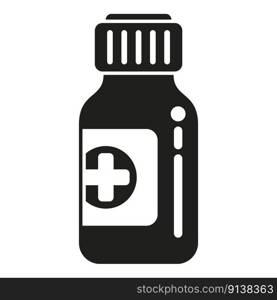 Hike medical bottle icon simple vector. Travel accessories. Forest vacation. Hike medical bottle icon simple vector. Travel accessories