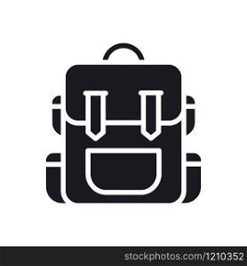 Hiking Backpack Icon. Touristic Camping Bag. Rucksack Luggage
