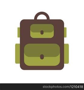 Hiking Backpack Icon. Touristic Camping Bag. Rucksack Luggage. Hiking Backpack Icon. Touristic Camping Bag. Rucksack Luggage.