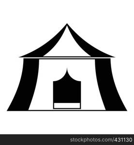 Hiking pavilion icon. Simple illustration of hiking pavilion vector icon for web. Hiking pavilion icon, simple style