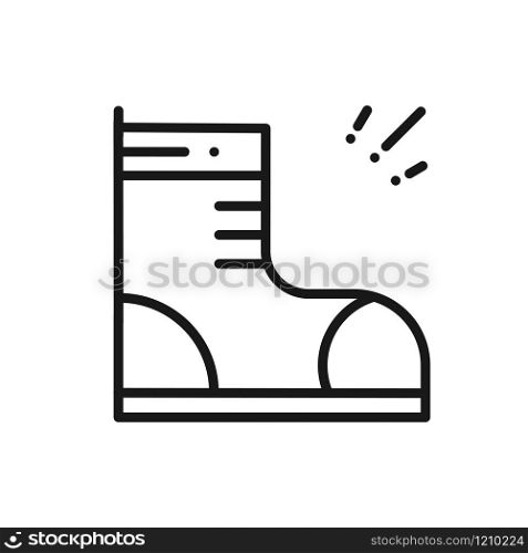 Hiking Shoes Line Icon. Trekking Boots Sign and Symbol. Hiking Shoes Line Icon. Trekking Boots Sign and Symbol.