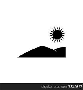 hill atmosphere vector icon illustration symbol  design
