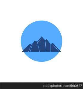 hill, landscape, nature, mountain, scene Glyph Icon.. Vector EPS10 Abstract Template background