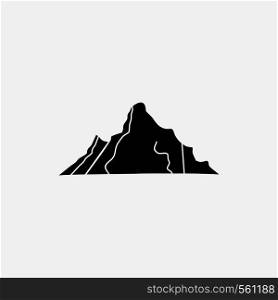 hill, landscape, nature, mountain, scene Glyph Icon. Vector isolated illustration. Vector EPS10 Abstract Template background