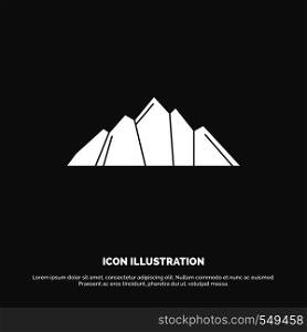 hill, landscape, nature, mountain, scene Icon. glyph vector symbol for UI and UX, website or mobile application. Vector EPS10 Abstract Template background