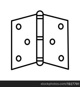 Hinge line icon vector